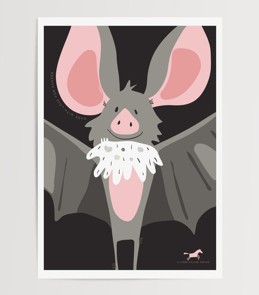 BATS DIGITAL POSTER SET OF FOUR