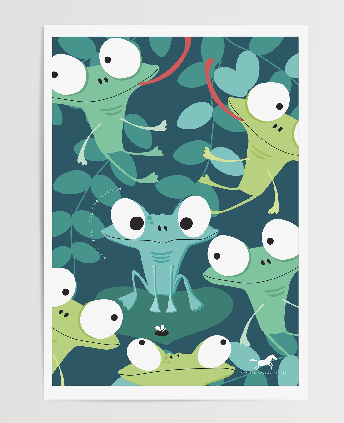 FROGS AND FLIES DIGITAL POSTER SET