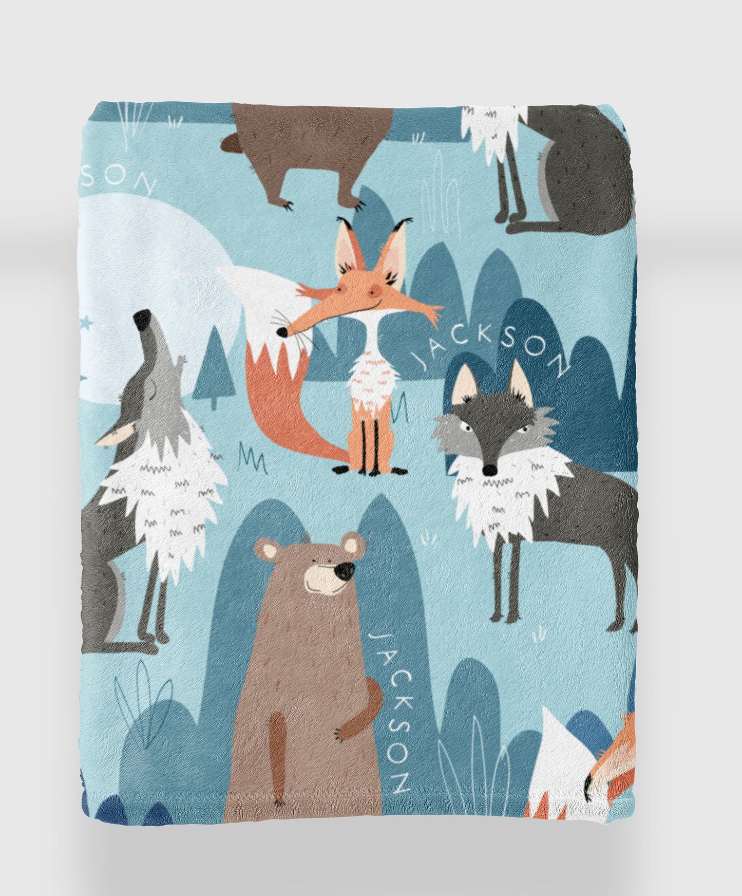 BEARS, WOLVES AND FOXES BLANKIE