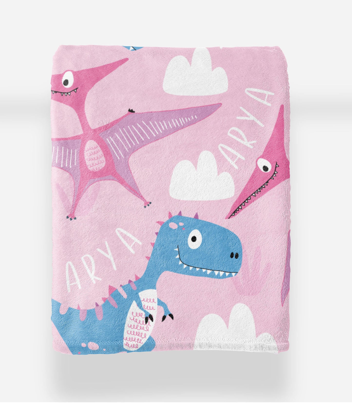 PINK DINO BLANKIE