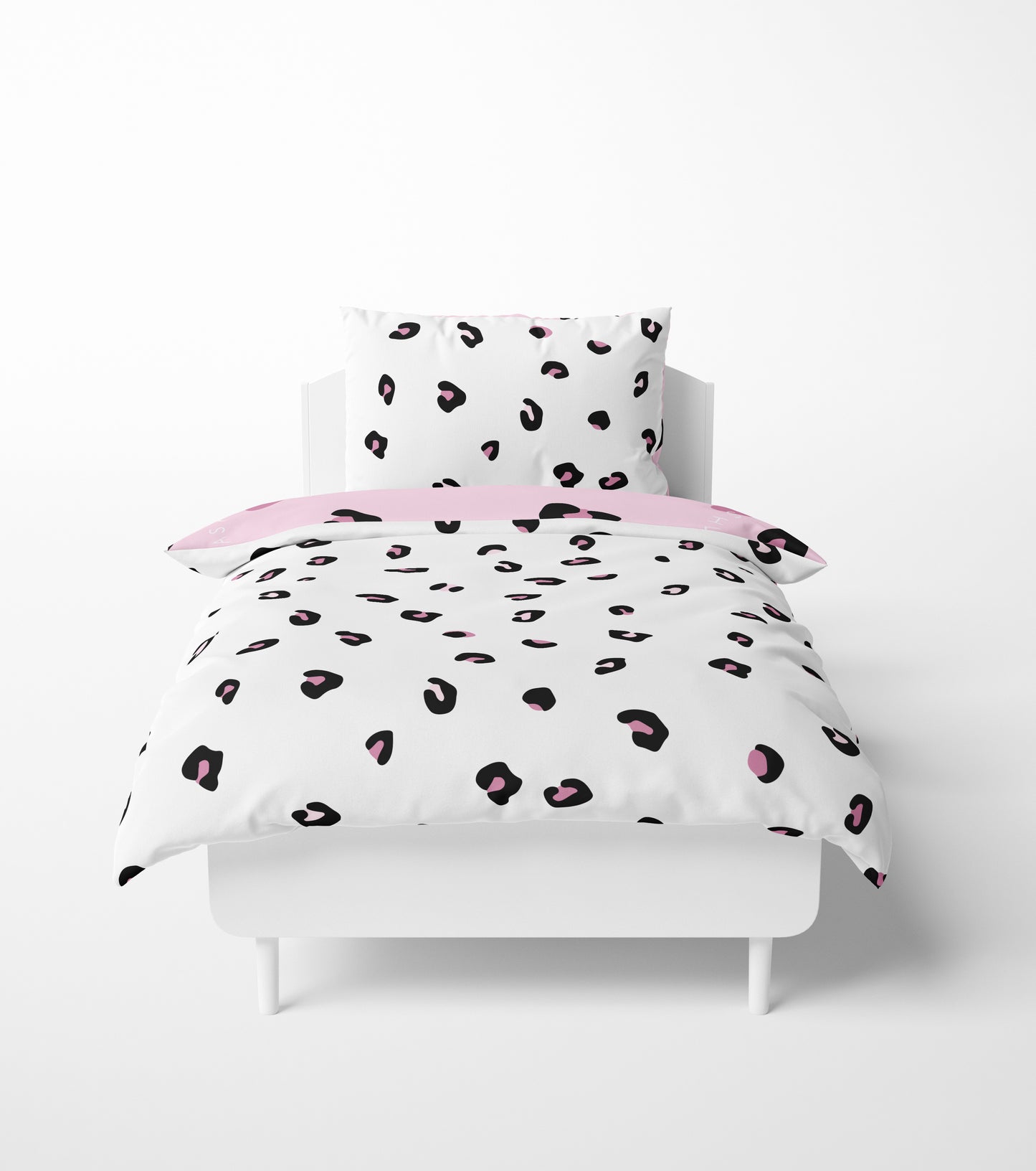 PINK AND BLACK LEOPARD PRINT BEDDING