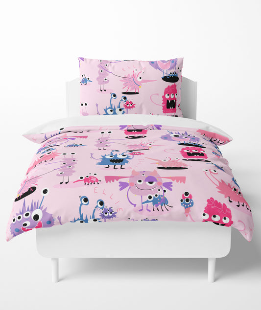 PINK MONSTERS AND THEIR PETS BEDDING