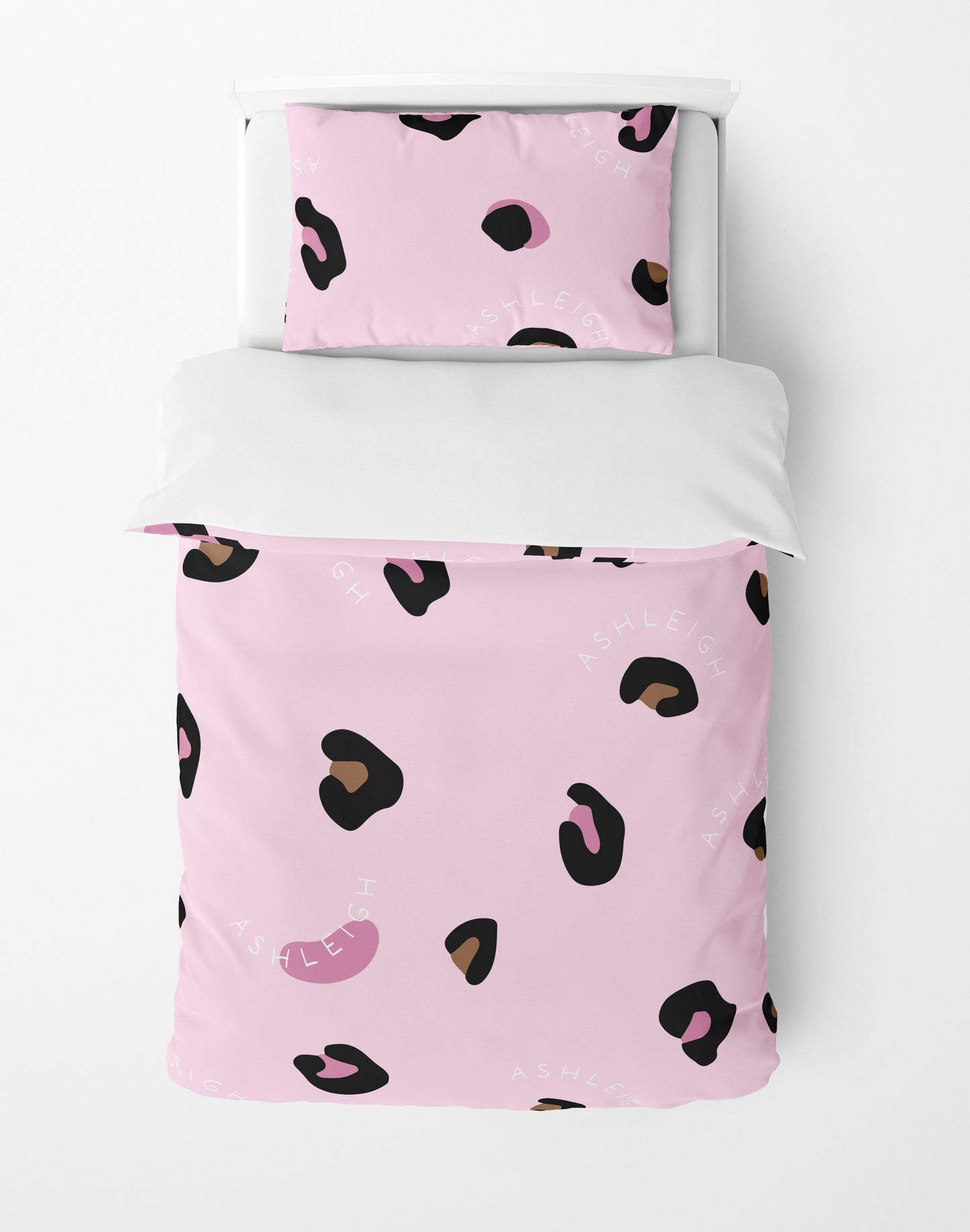 LEOPARD TOFFEE AND PINK MIX BEDDING