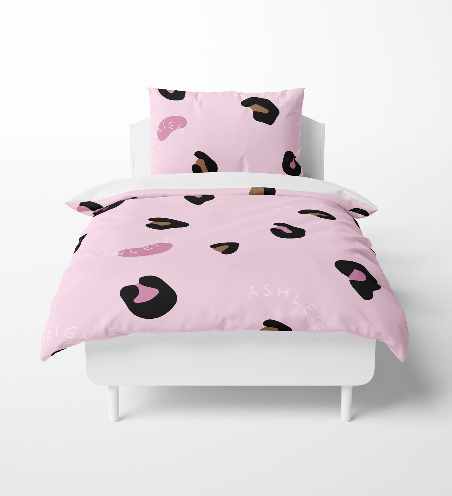 LEOPARD TOFFEE AND PINK MIX BEDDING