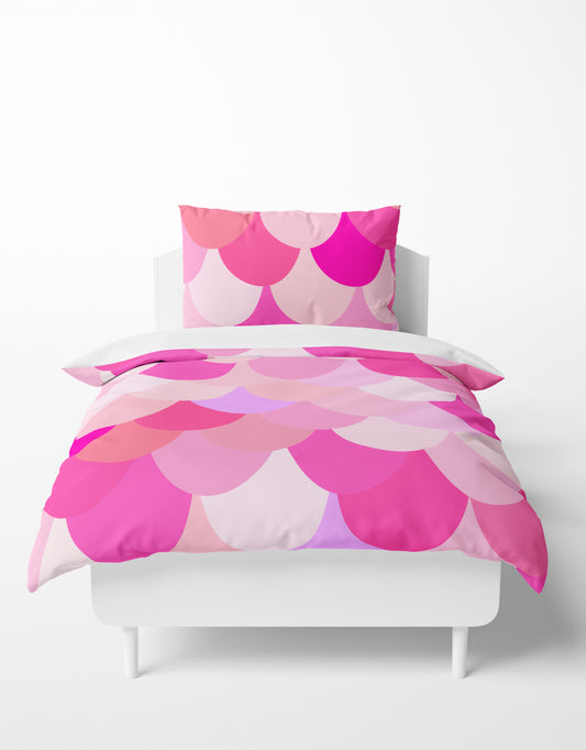 ALL THE PRETTY PINKS MERMAID SCALES BEDDING