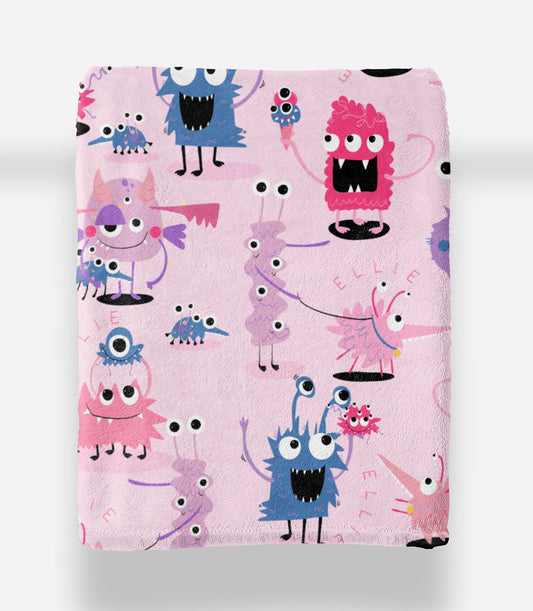 PINK MONSTER BLANKIE