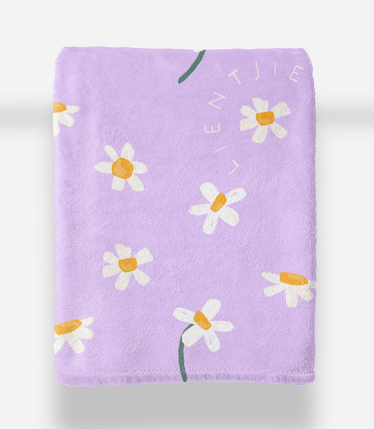 PURPLE DAISIES BLANKIE