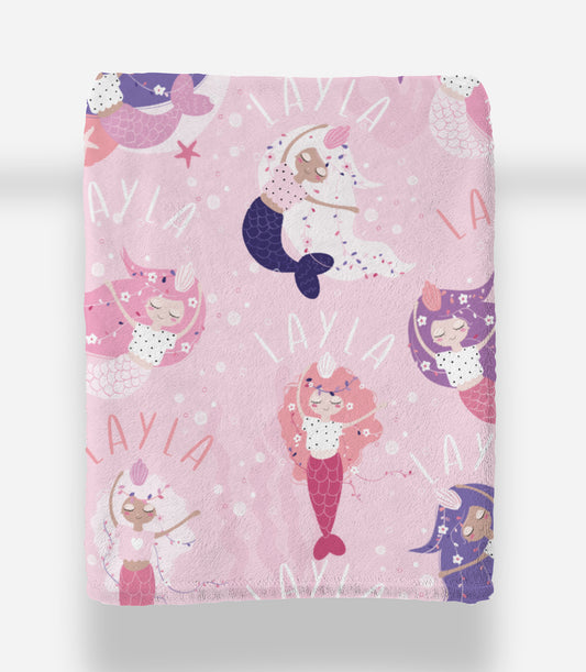 PURPLE MERMAIDS BLANKIE