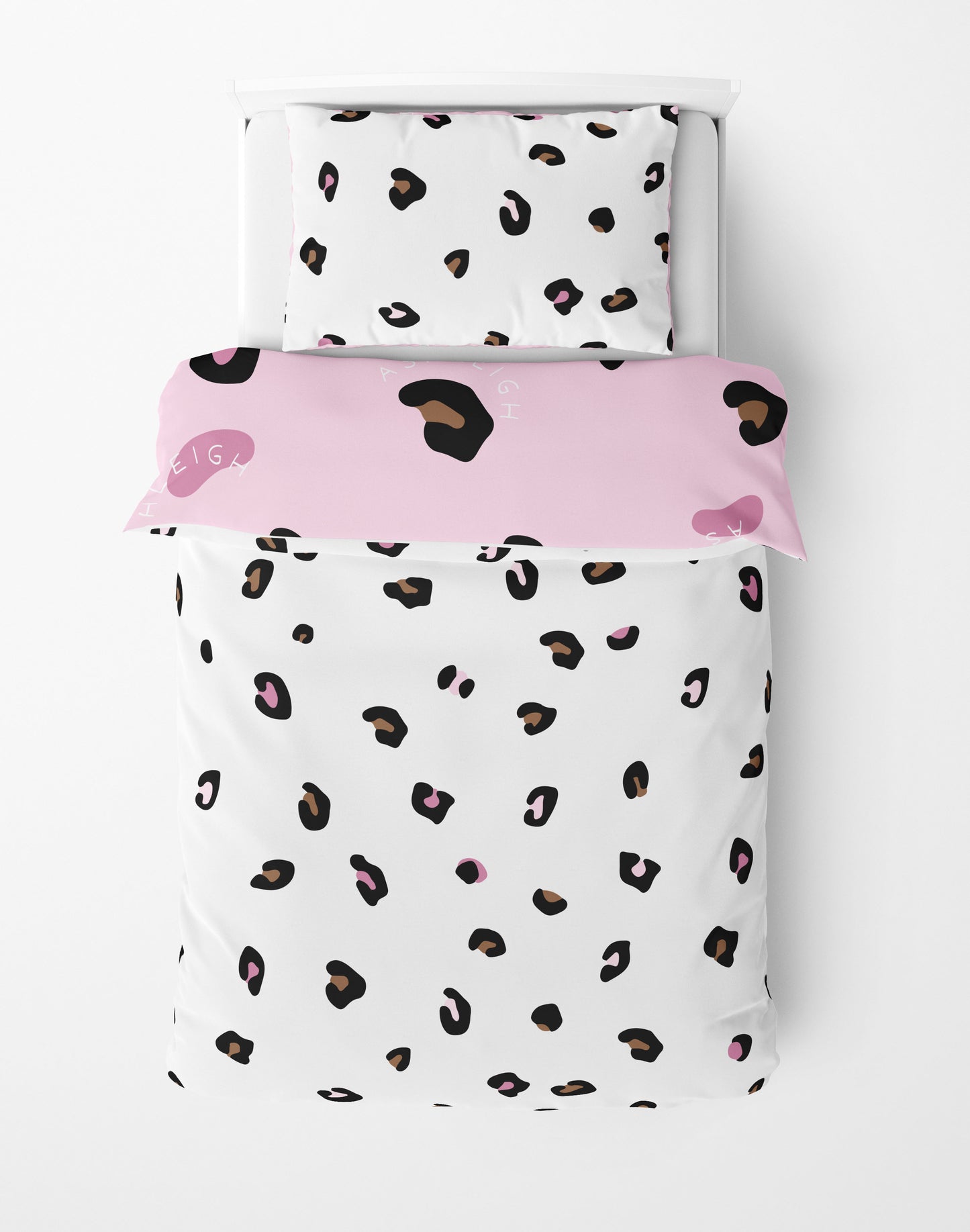 LEOPARD TOFFEE AND PINK MIX BEDDING