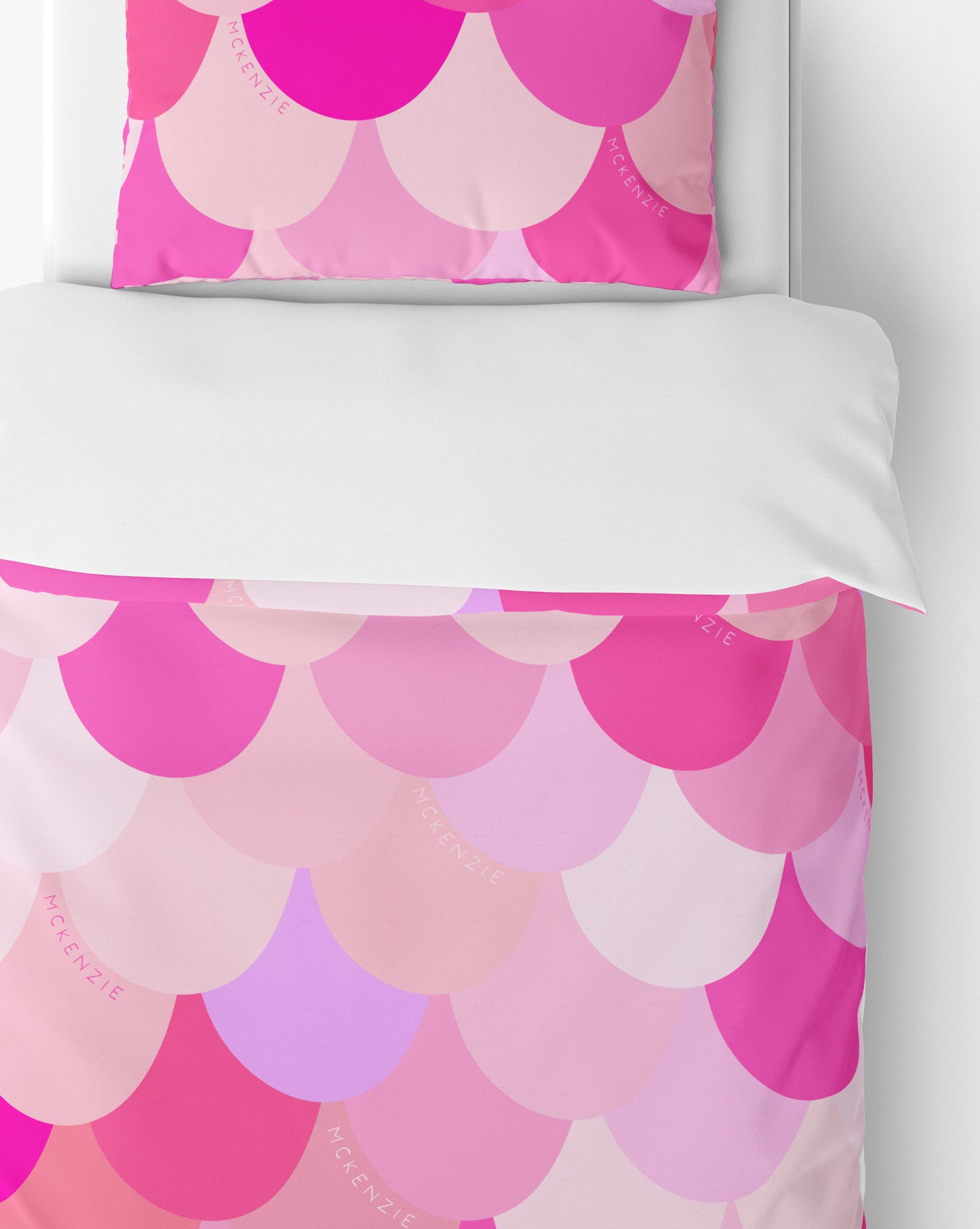 ALL THE PRETTY PINKS MERMAID SCALES BEDDING