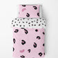 PINK AND BLACK LEOPARD PRINT BEDDING