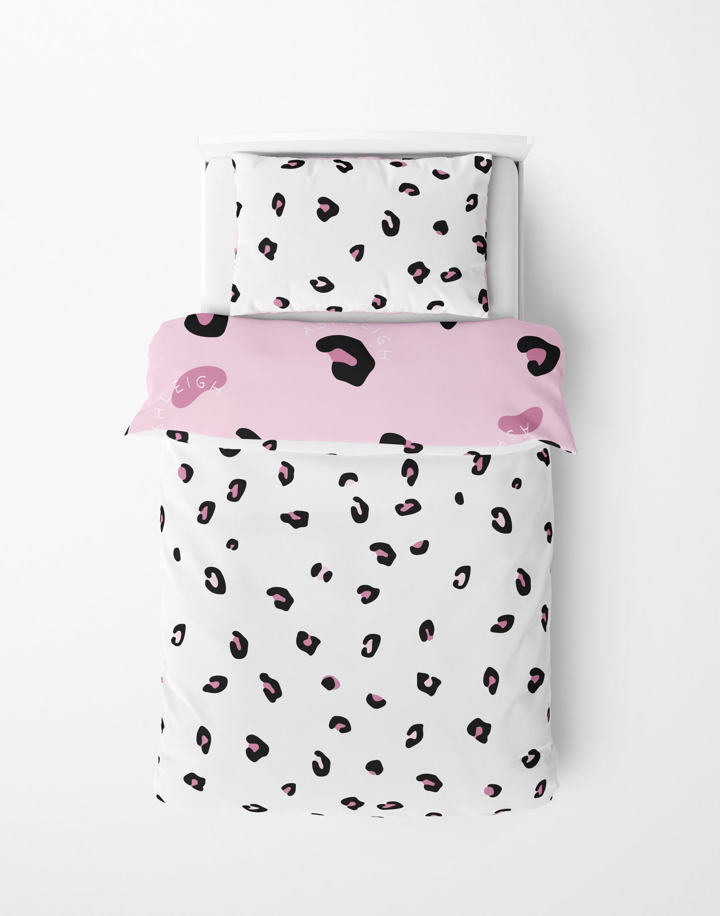 PINK AND BLACK LEOPARD PRINT BEDDING