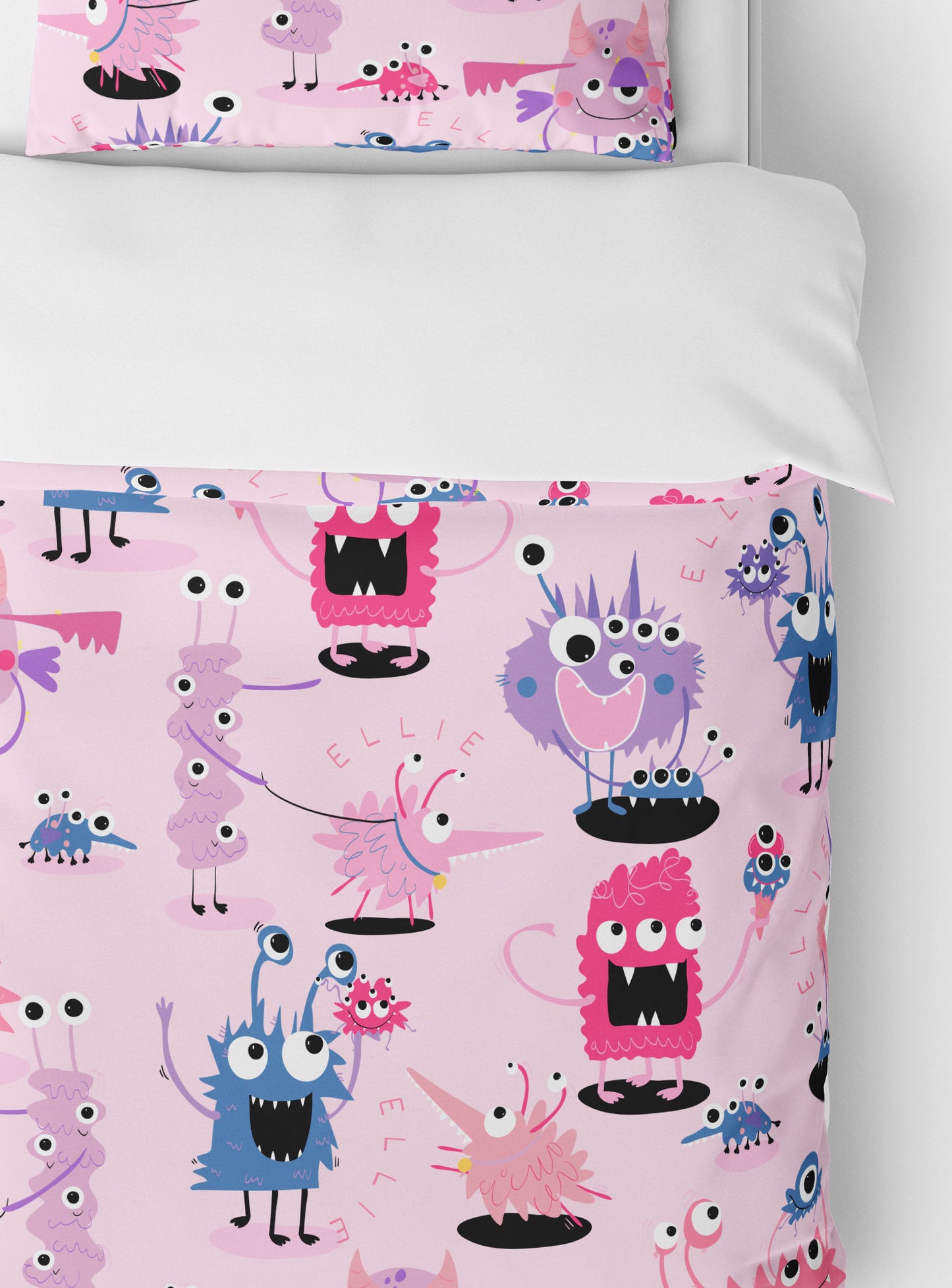 PINK MONSTERS AND THEIR PETS BEDDING