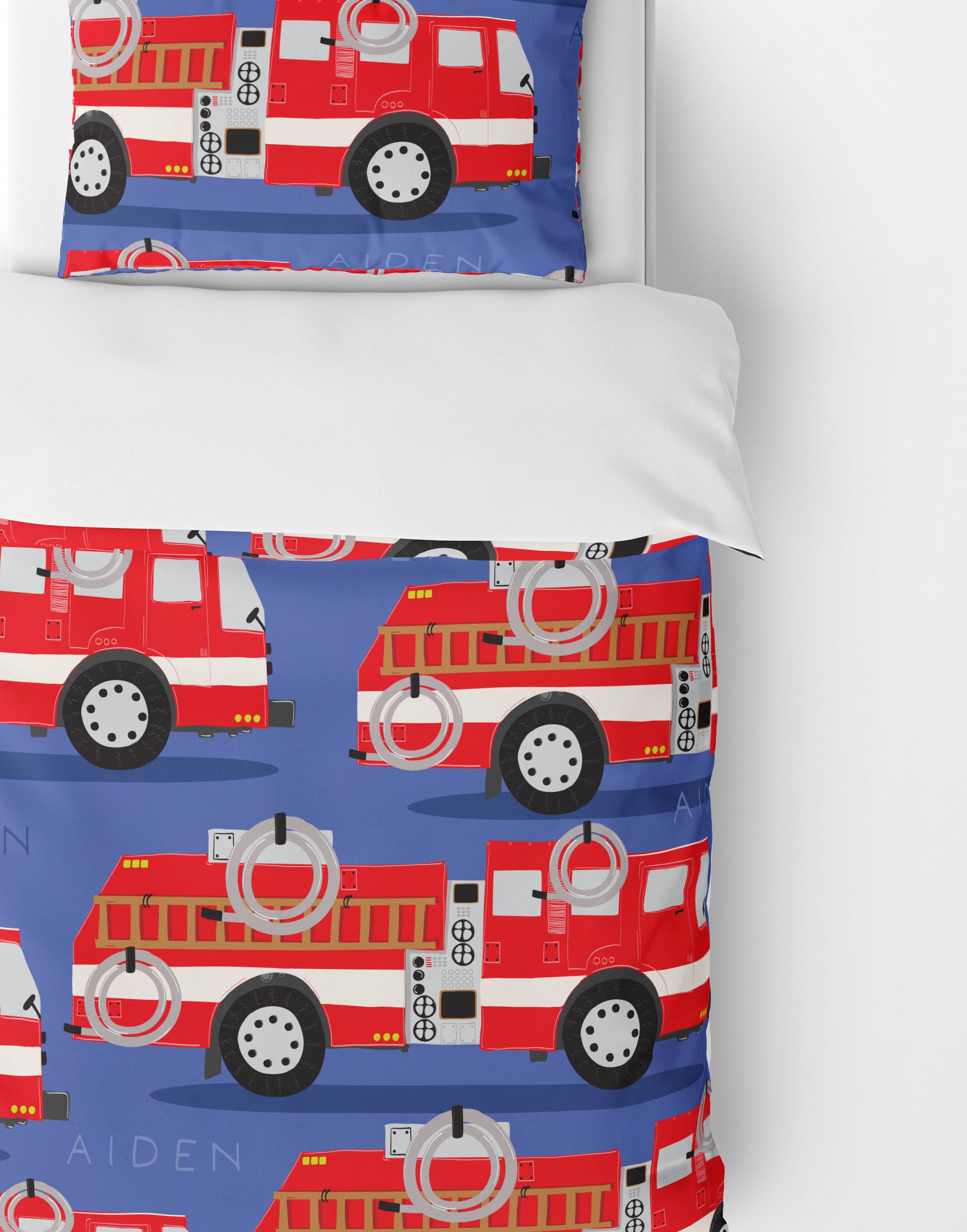 FIRE TRUCK BEDDING ahorsecalledapples