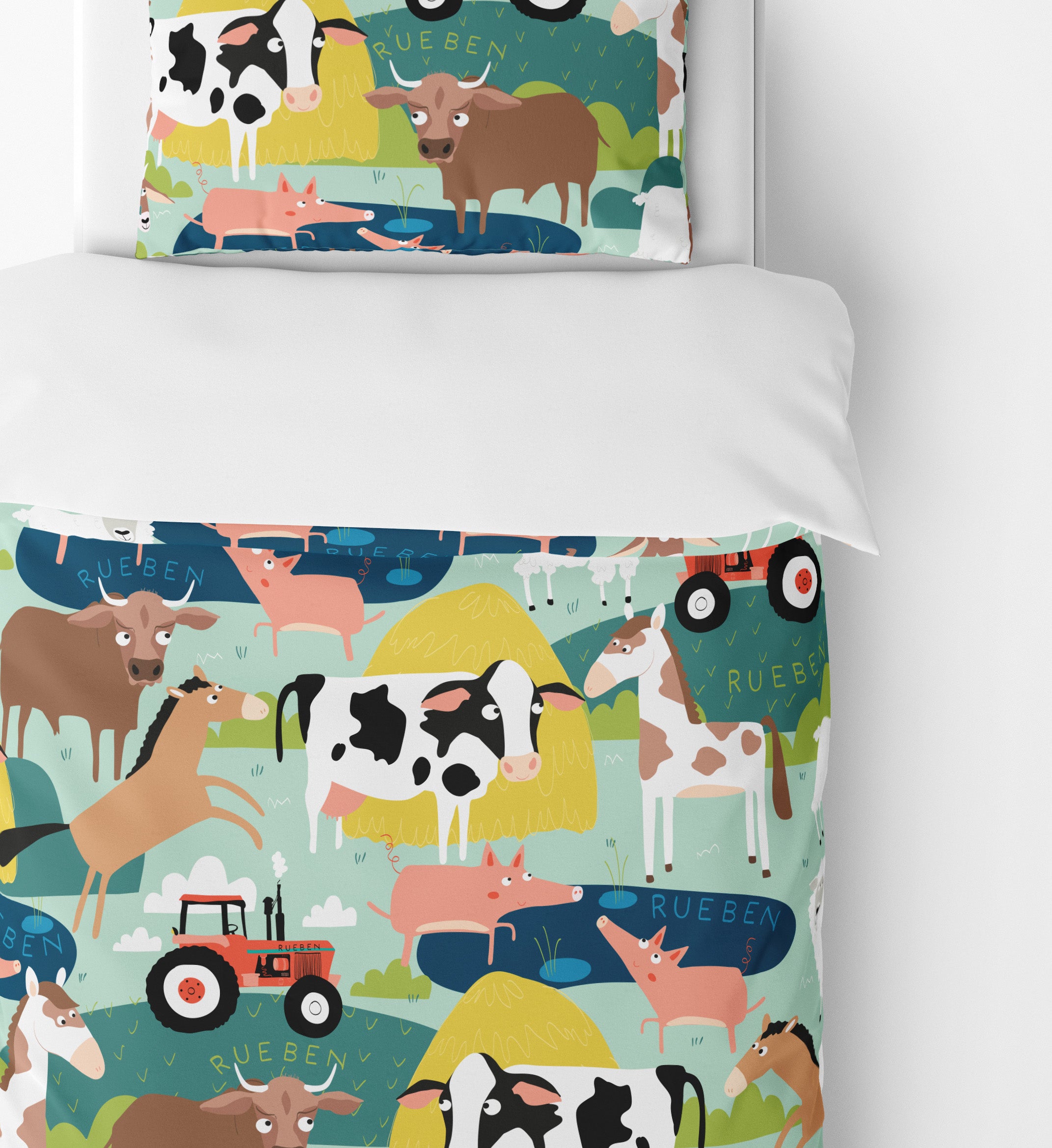 Kids farm bedding best sale