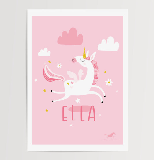 UNICORN DIGITAL WALL ART SET OF 4