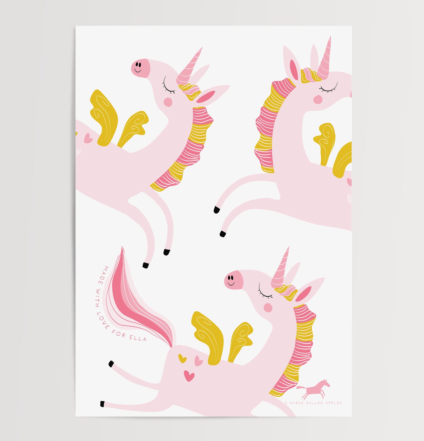 UNICORN DIGITAL WALL ART SET OF 4