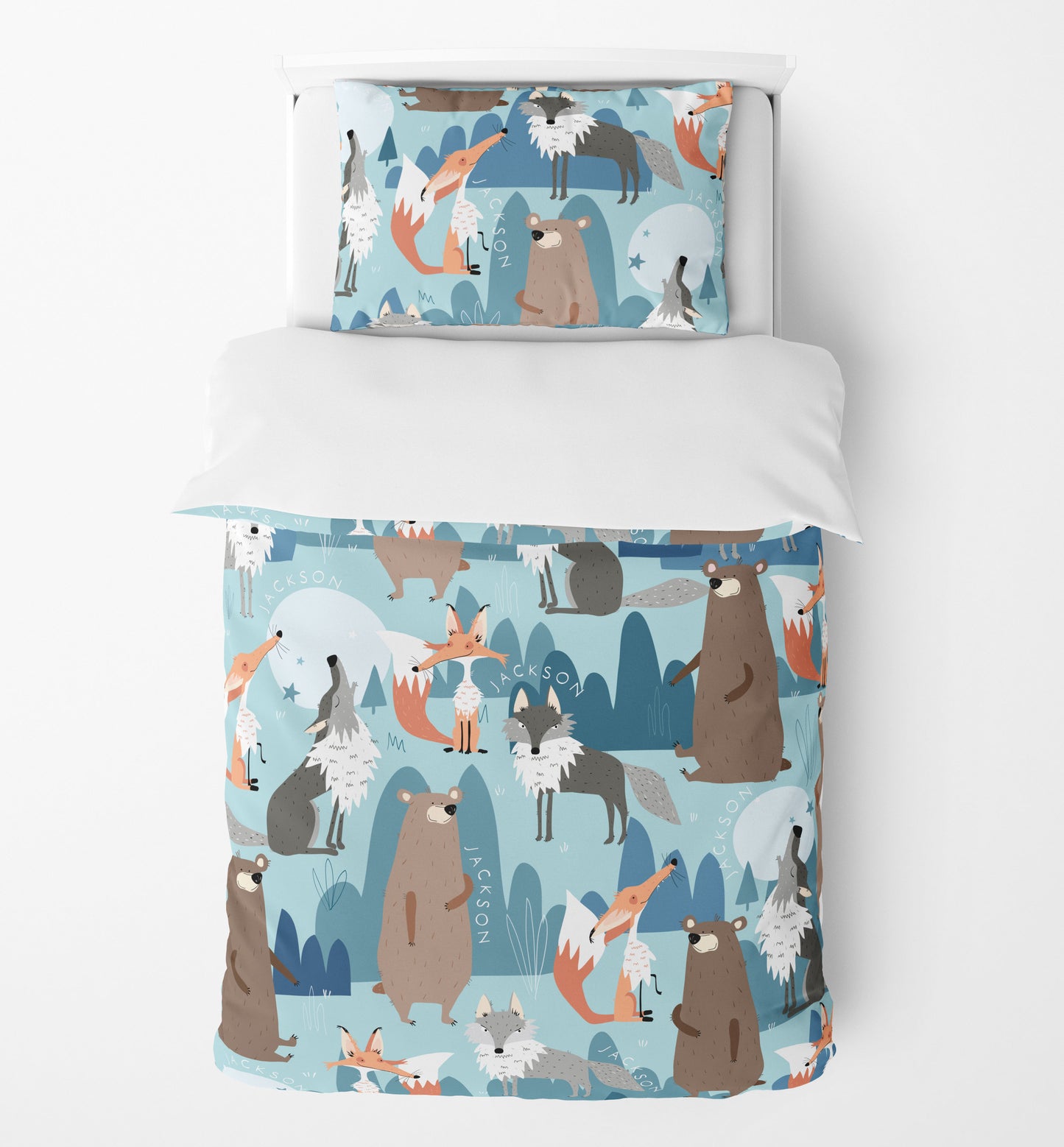 BEARS FOXES AND WOLVES BEDDING