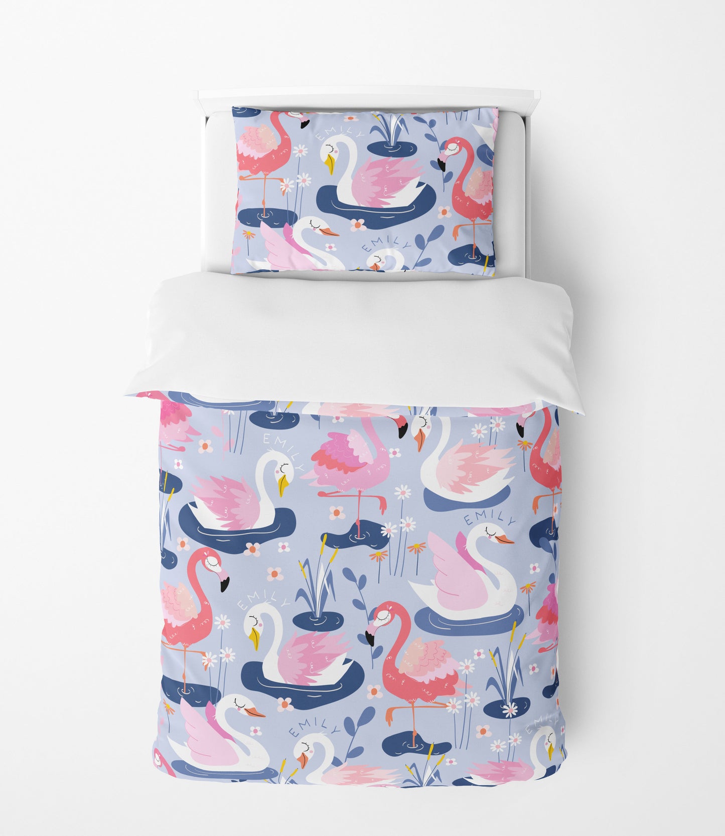 SWAN AND FLAMINGO BEDDING