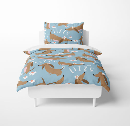 DACHSHUNDS AND DAISIES BEDDING