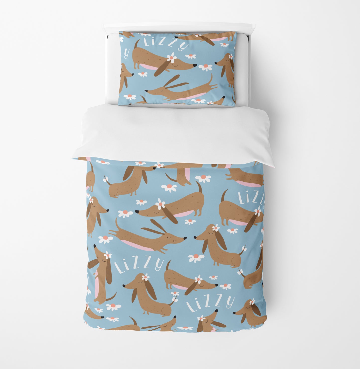 DACHSHUNDS AND DAISIES BEDDING