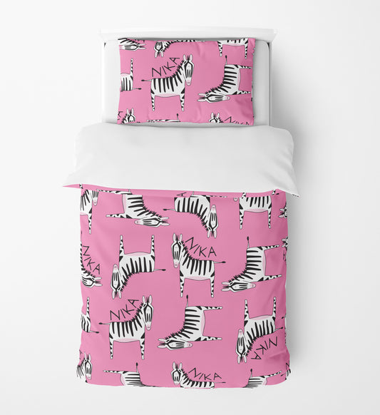 PINK ZEBRA BEDDING